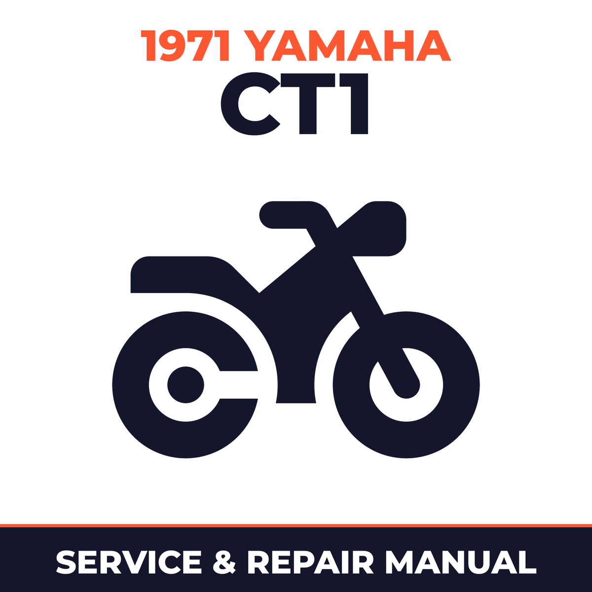 1971 Yamaha CT1 Service and Repair Manual - motorcycle workshop manual cover