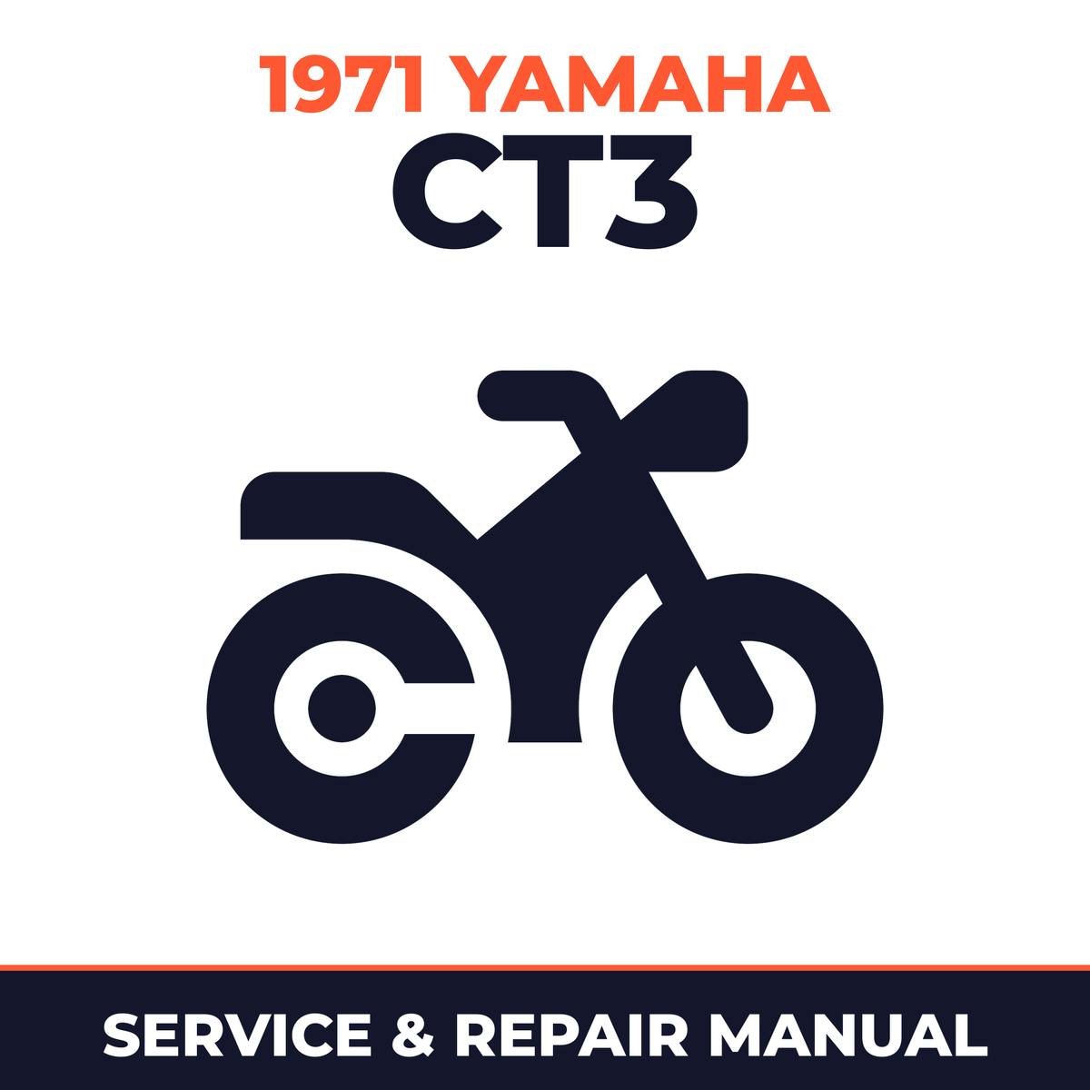 1971 Yamaha CT3 Service and Repair Manual - motorcycle workshop manual cover