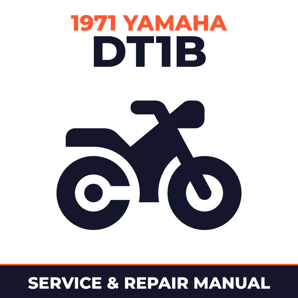 1971 Yamaha DT1B Service and Repair Manual - motorcycle workshop manual cover