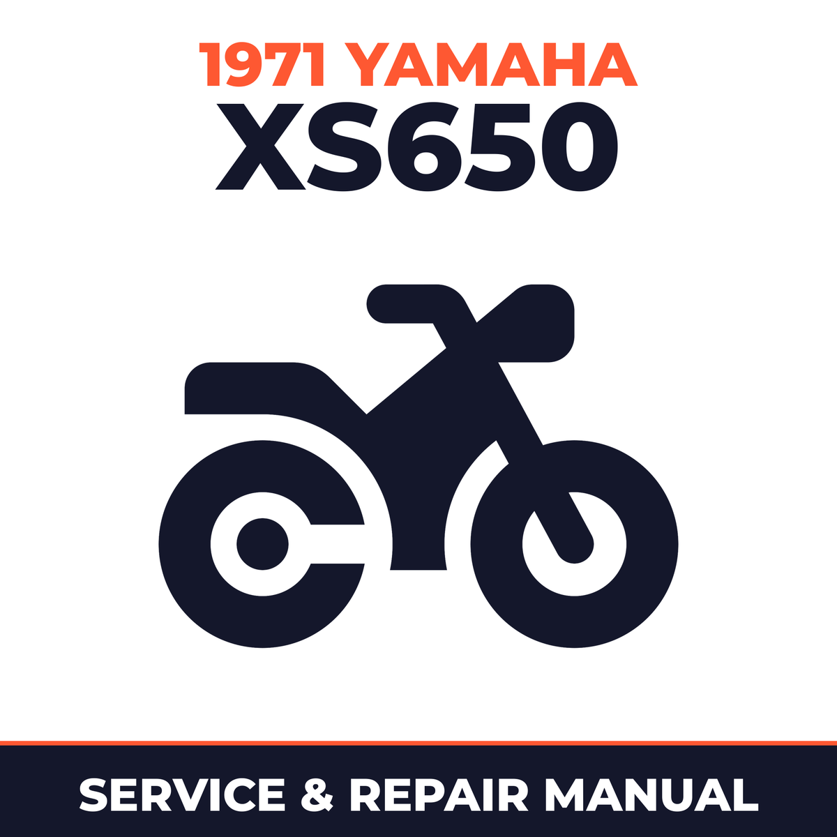 1971 Yamaha XS650 Service and Repair Manual - motorcycle workshop manual cover