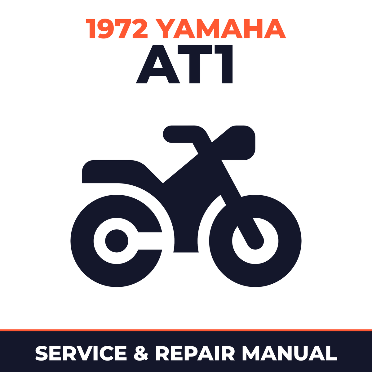 1972 Yamaha AT1 Service and Repair Manual - motorcycle workshop manual cover