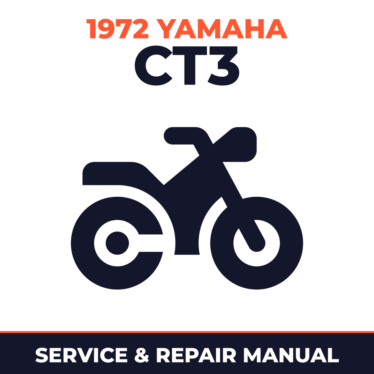 1972 Yamaha CT3 Service and Repair Manual - motorcycle workshop manual cover