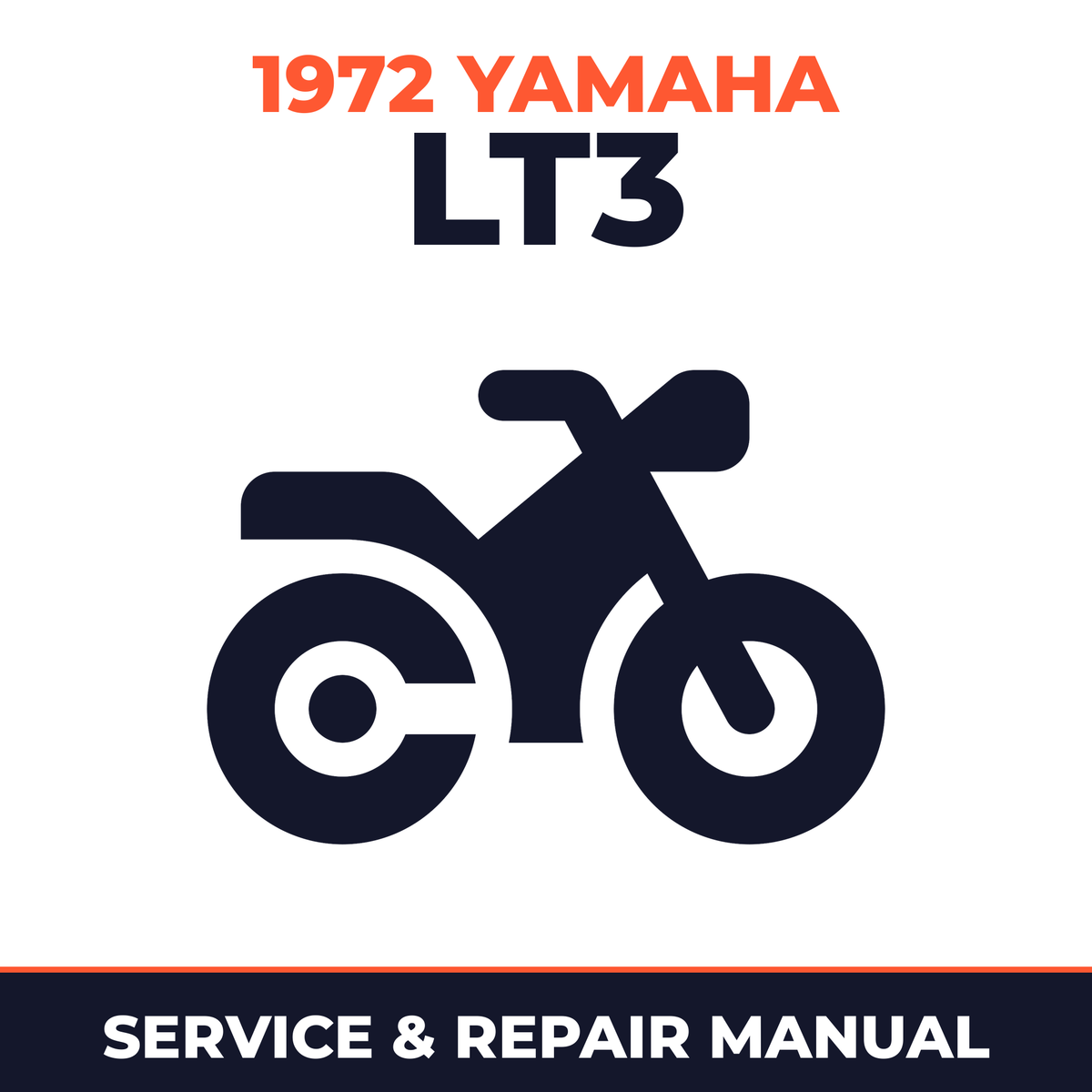 1972 Yamaha LT3 Service and Repair Manual - motorcycle workshop manual cover