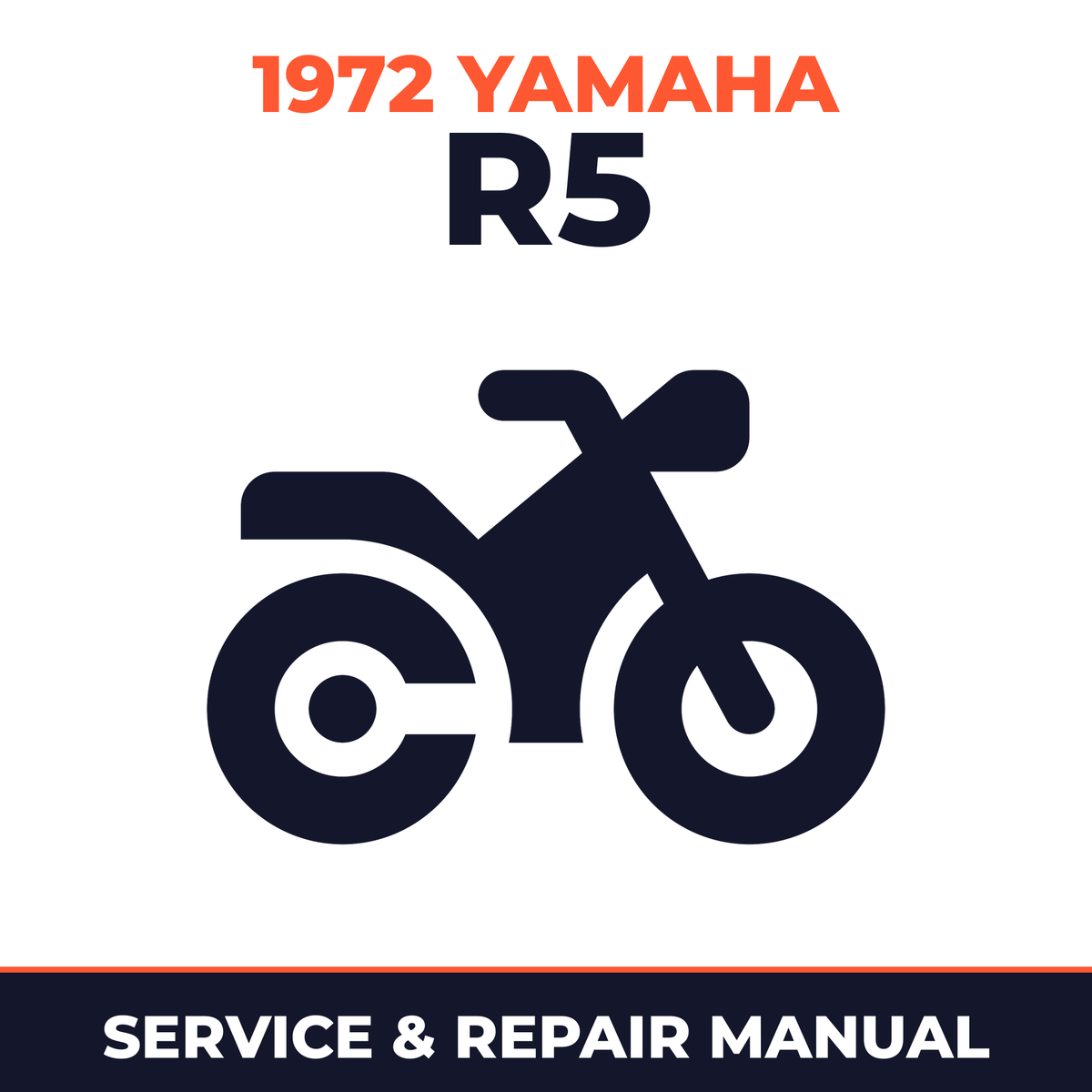 1972 Yamaha R5 Service and Repair Manual - motorcycle workshop manual cover