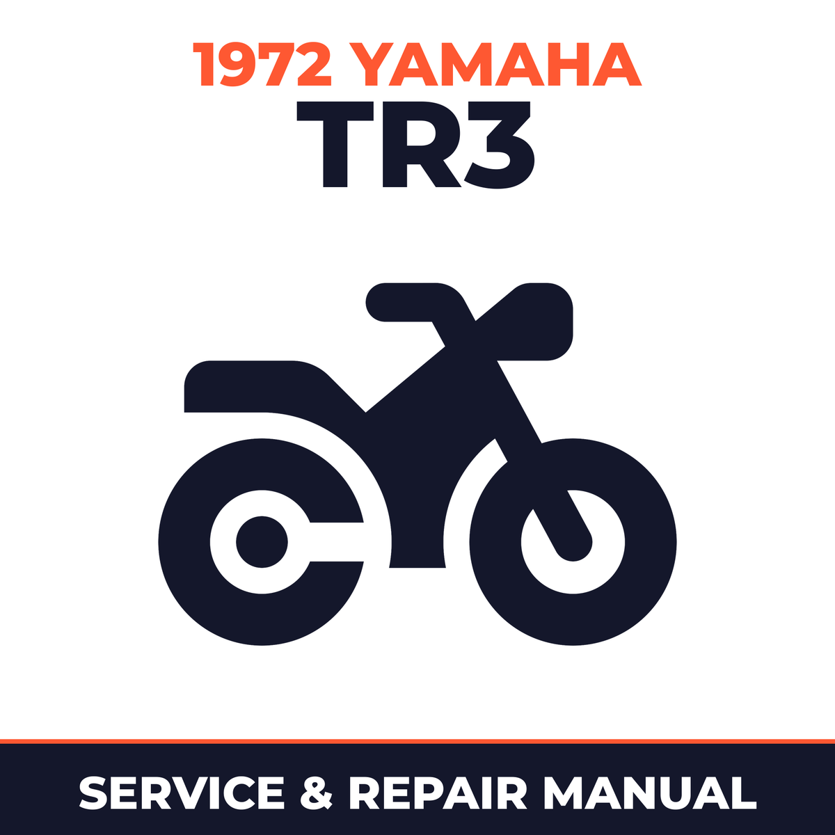 1972 Yamaha TR3 Service and Repair Manual - motorcycle workshop manual cover