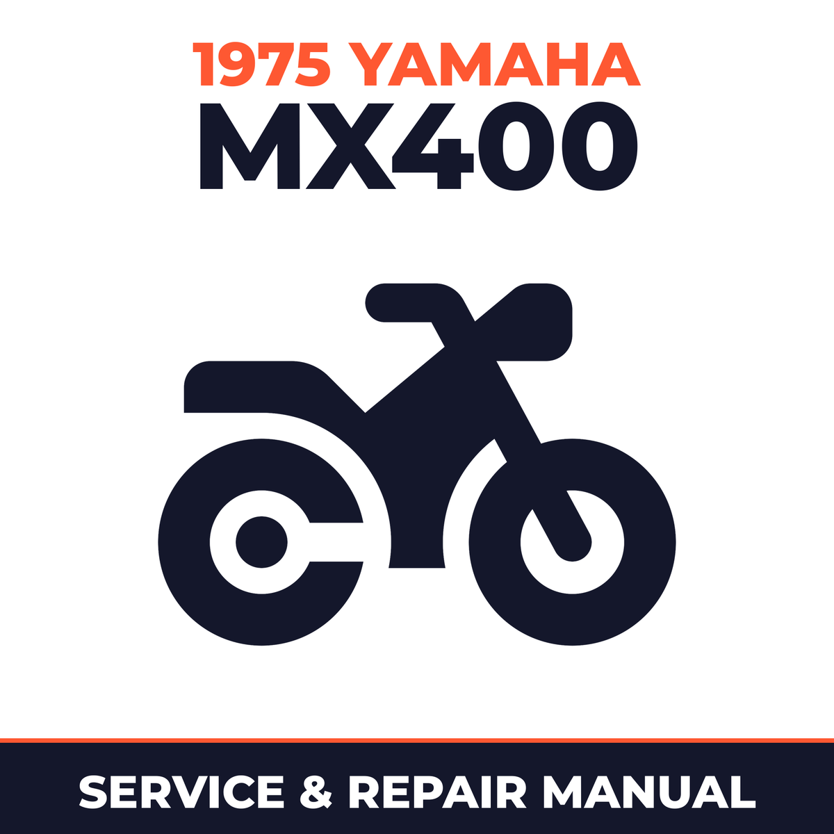 1975 Yamaha MX400 Service and Repair Manual - motorcycle workshop manual cover