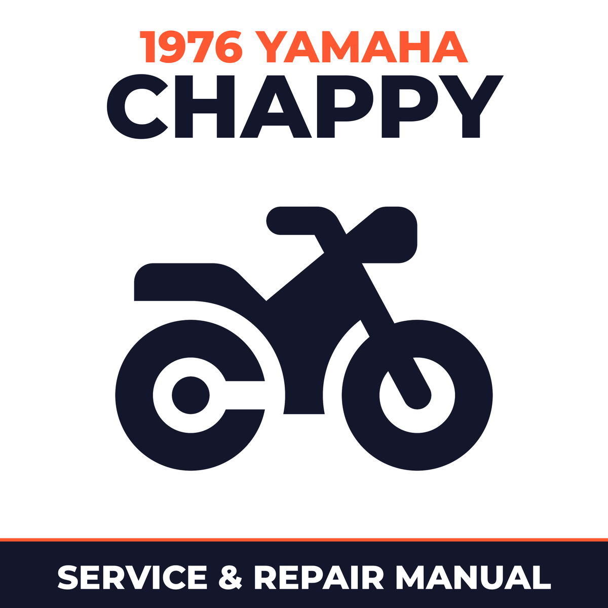 1976 Yamaha CHAPPY Service and Repair Manual - motorcycle workshop manual cover