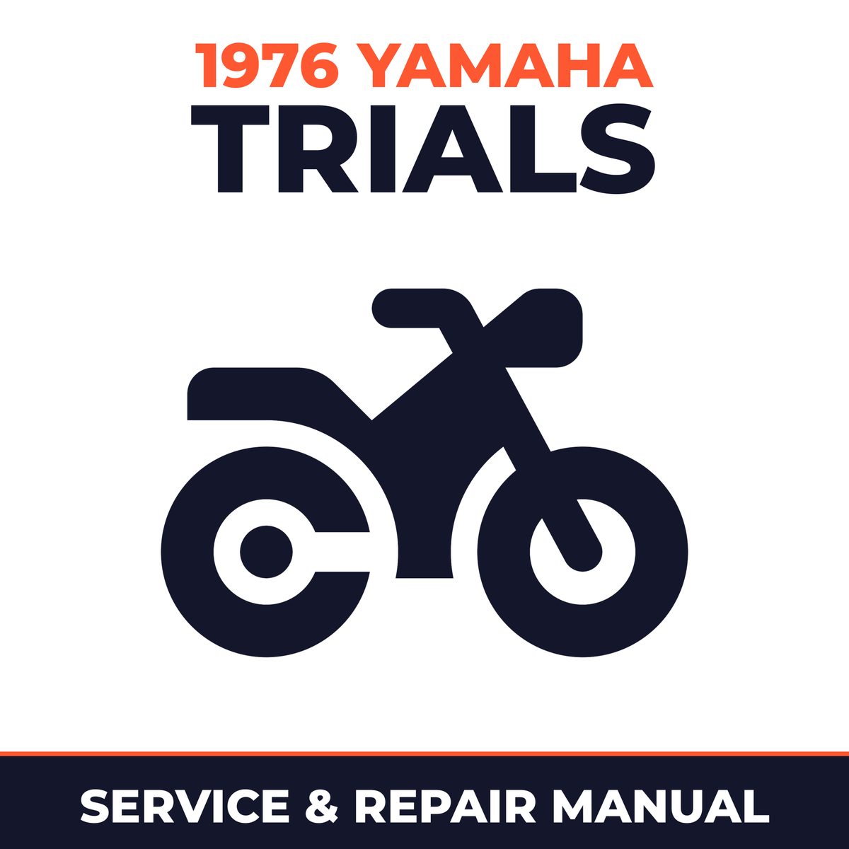 1976 Yamaha TRIALS Service and Repair Manual - motorcycle workshop manual cover