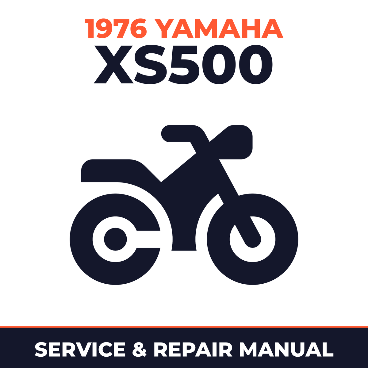 1976 Yamaha XS500 Service and Repair Manual - motorcycle workshop manual cover