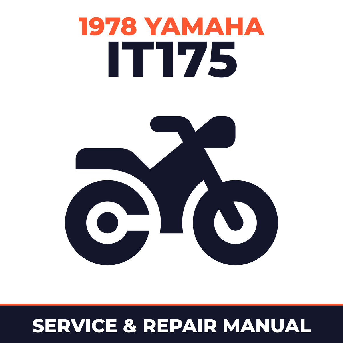 1978 Yamaha IT175 Service and Repair Manual - motorcycle workshop manual cover