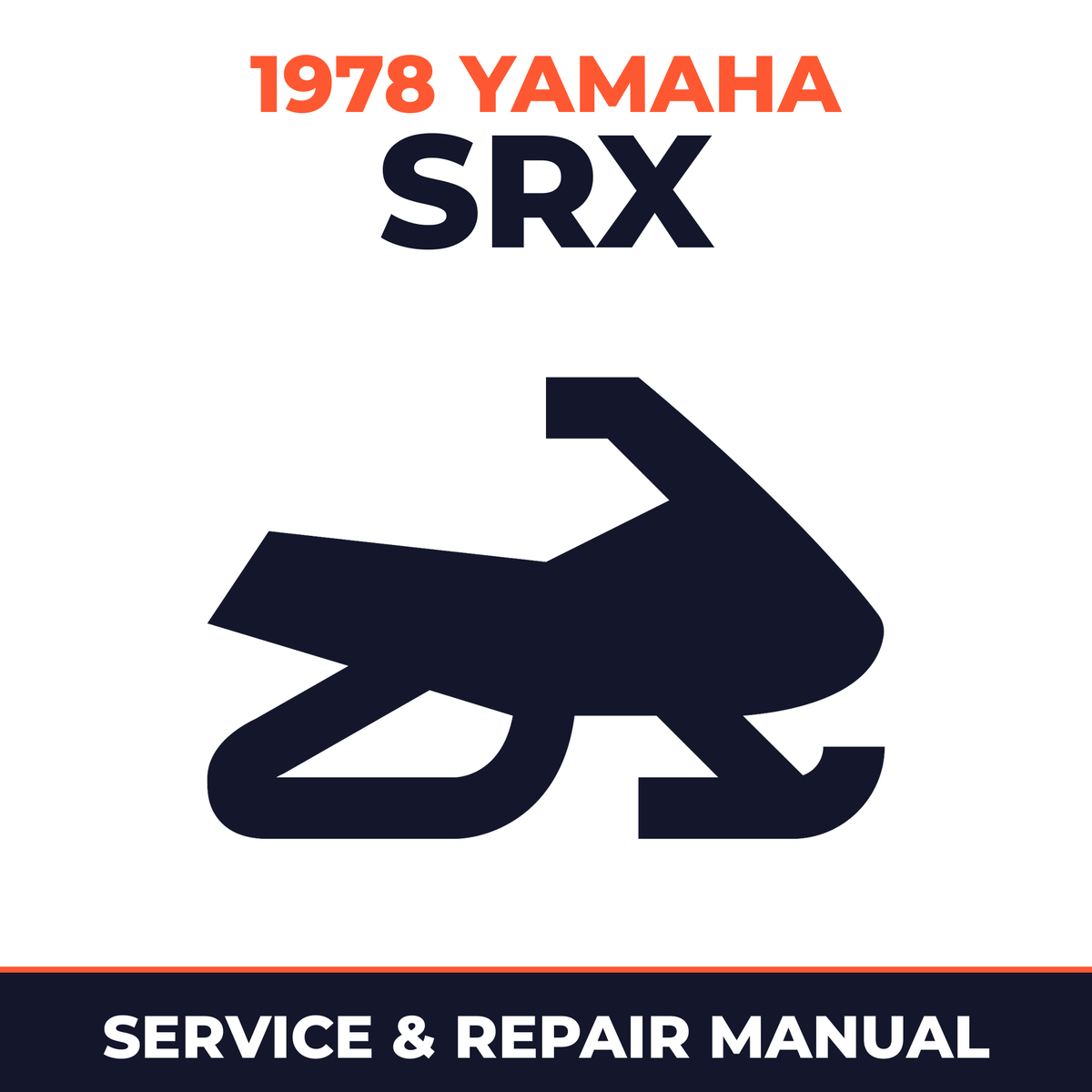 1978 Yamaha SRX Service and Repair Manual - snowmobile workshop manual cover