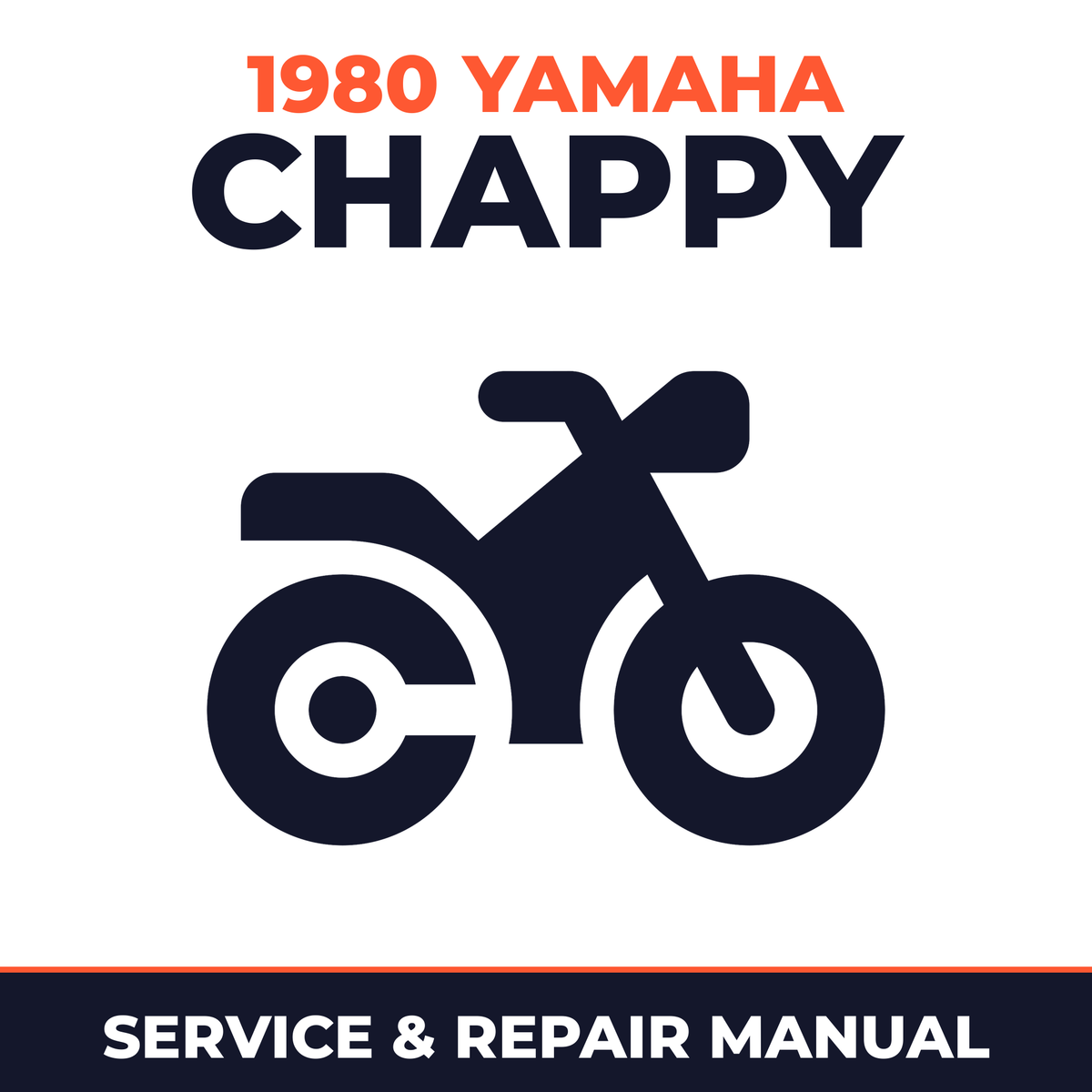 1980 Yamaha CHAPPY Service and Repair Manual - motorcycle workshop manual cover