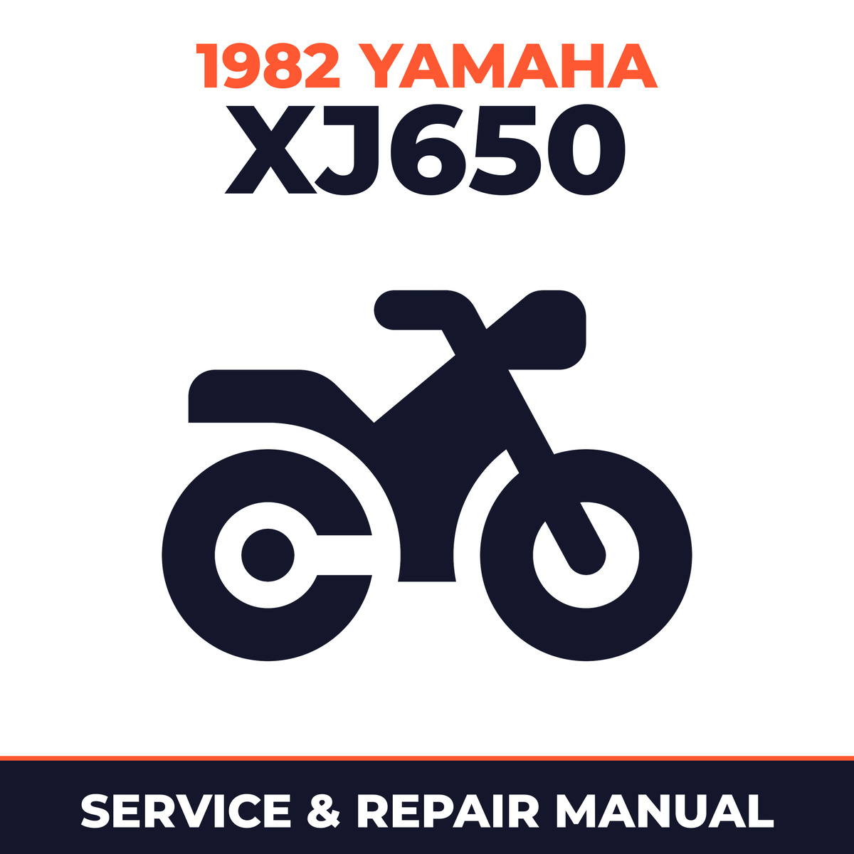 1982 Yamaha XJ650 Service and Repair Manual - motorcycle workshop manual cover