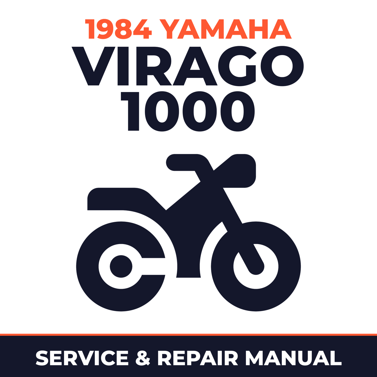 1984 Yamaha VIRAGO 1000 Service and Repair Manual - motorcycle workshop manual cover