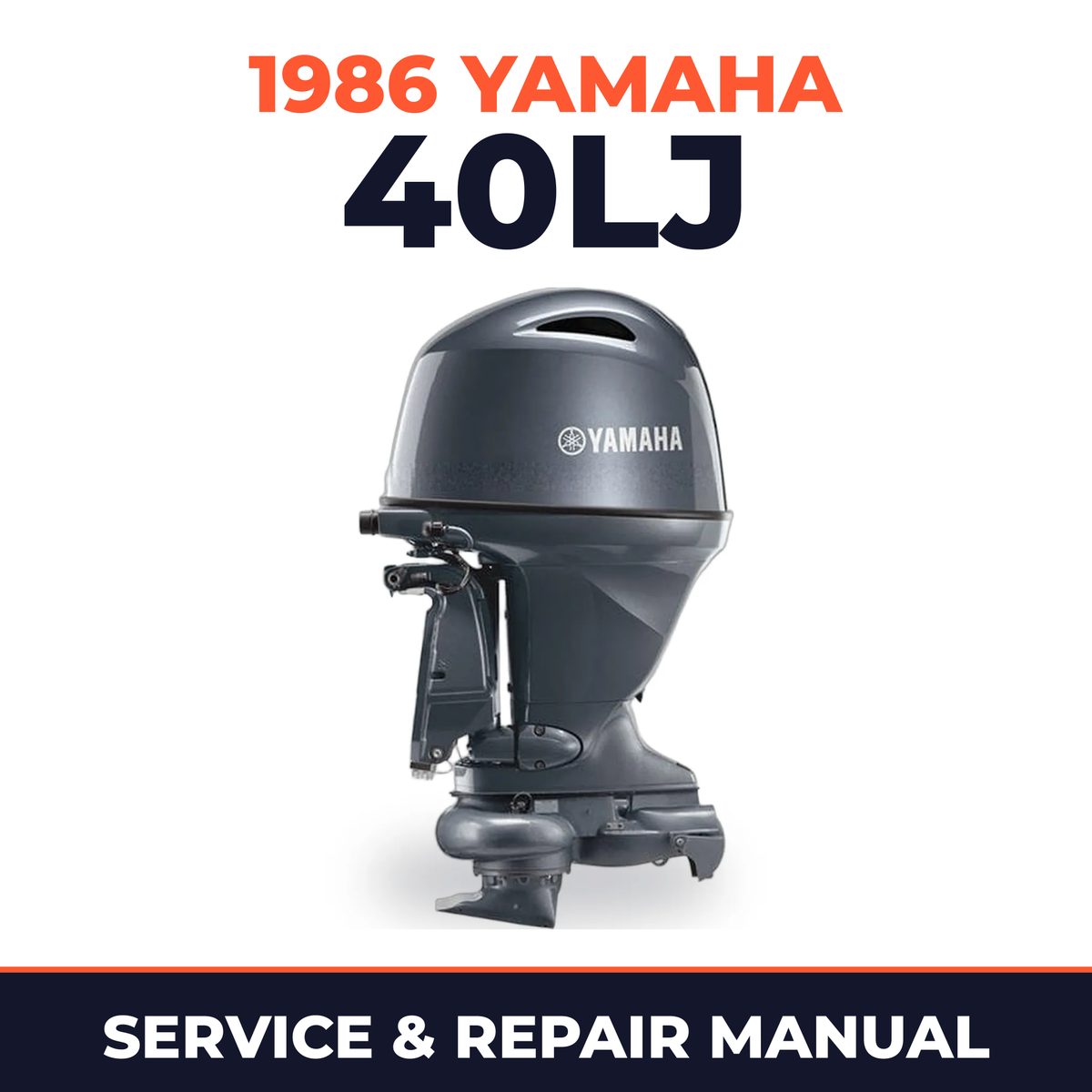 1986 Yamaha 40LJ 2 stroke Service and Repair Manual