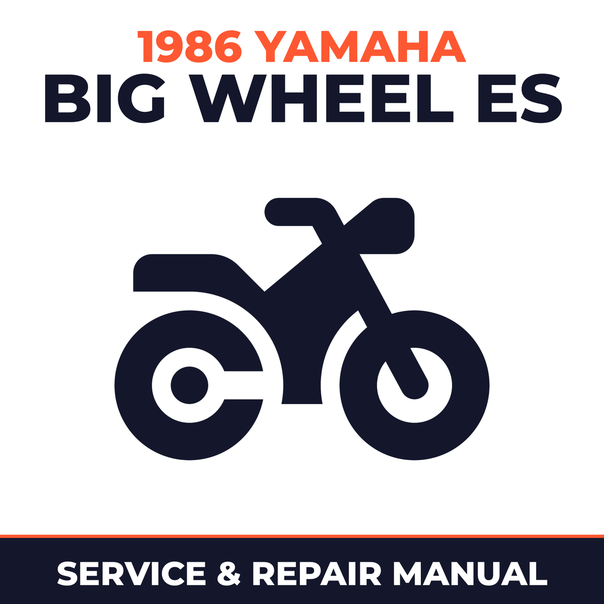 1986 Yamaha BIG WHEEL ES Service and Repair Manual - motorcycle workshop manual cover