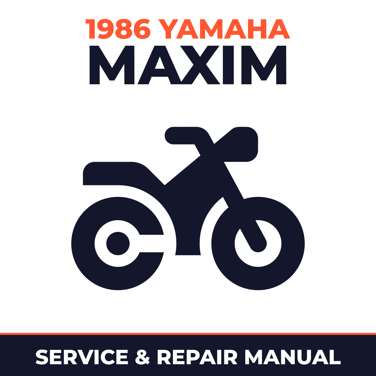 1986 Yamaha MAXIM Service and Repair Manual - motorcycle workshop manual cover
