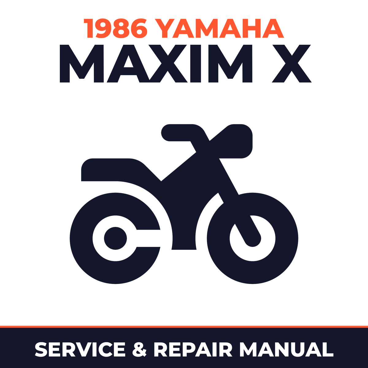 1986 Yamaha MAXIM X Service and Repair Manual - motorcycle workshop manual cover