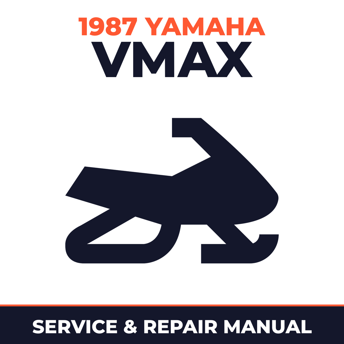 1987 Yamaha VMAX Service and Repair Manual - snowmobile workshop manual cover