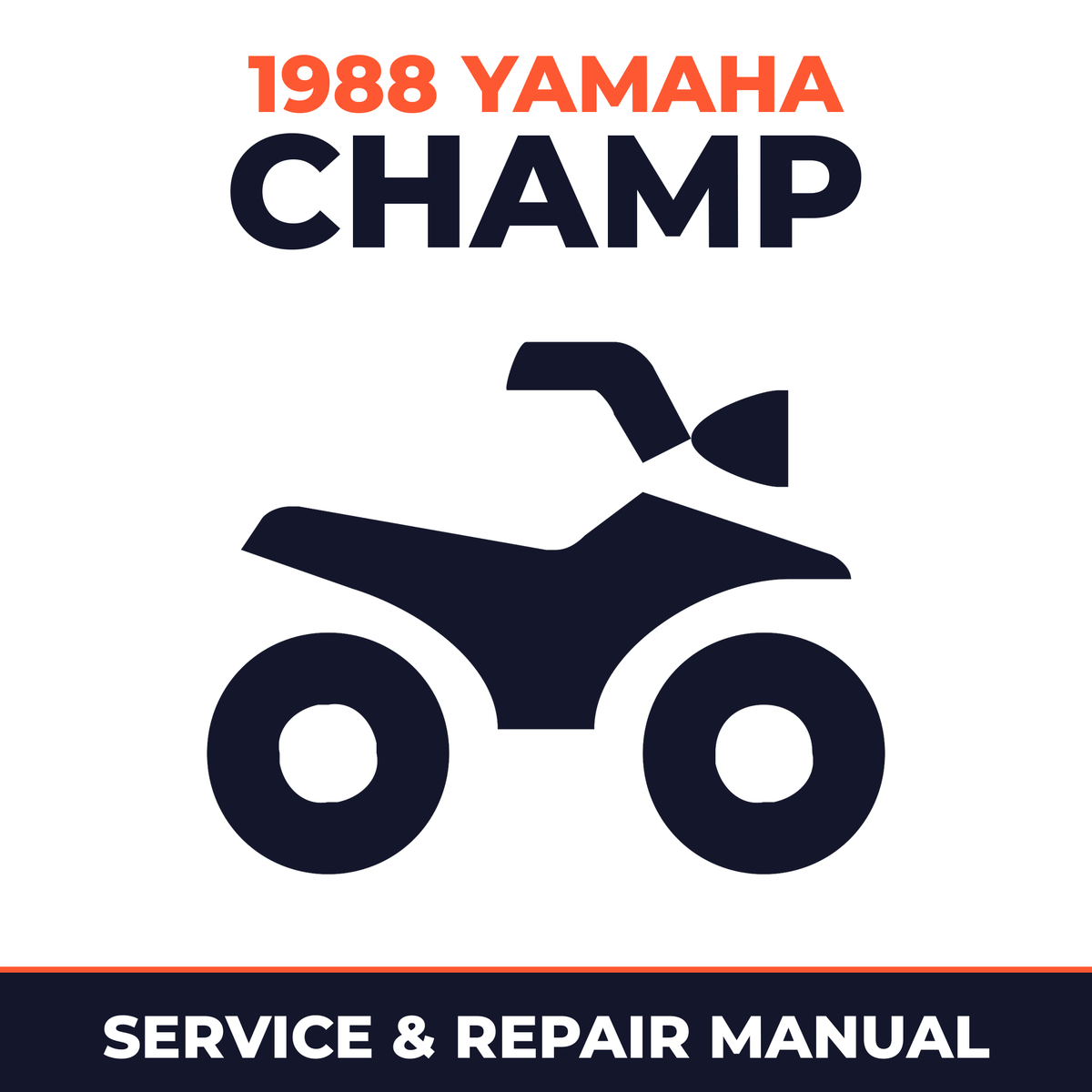 1988 Yamaha CHAMP Service and Repair Manual - ATV workshop manual cover
