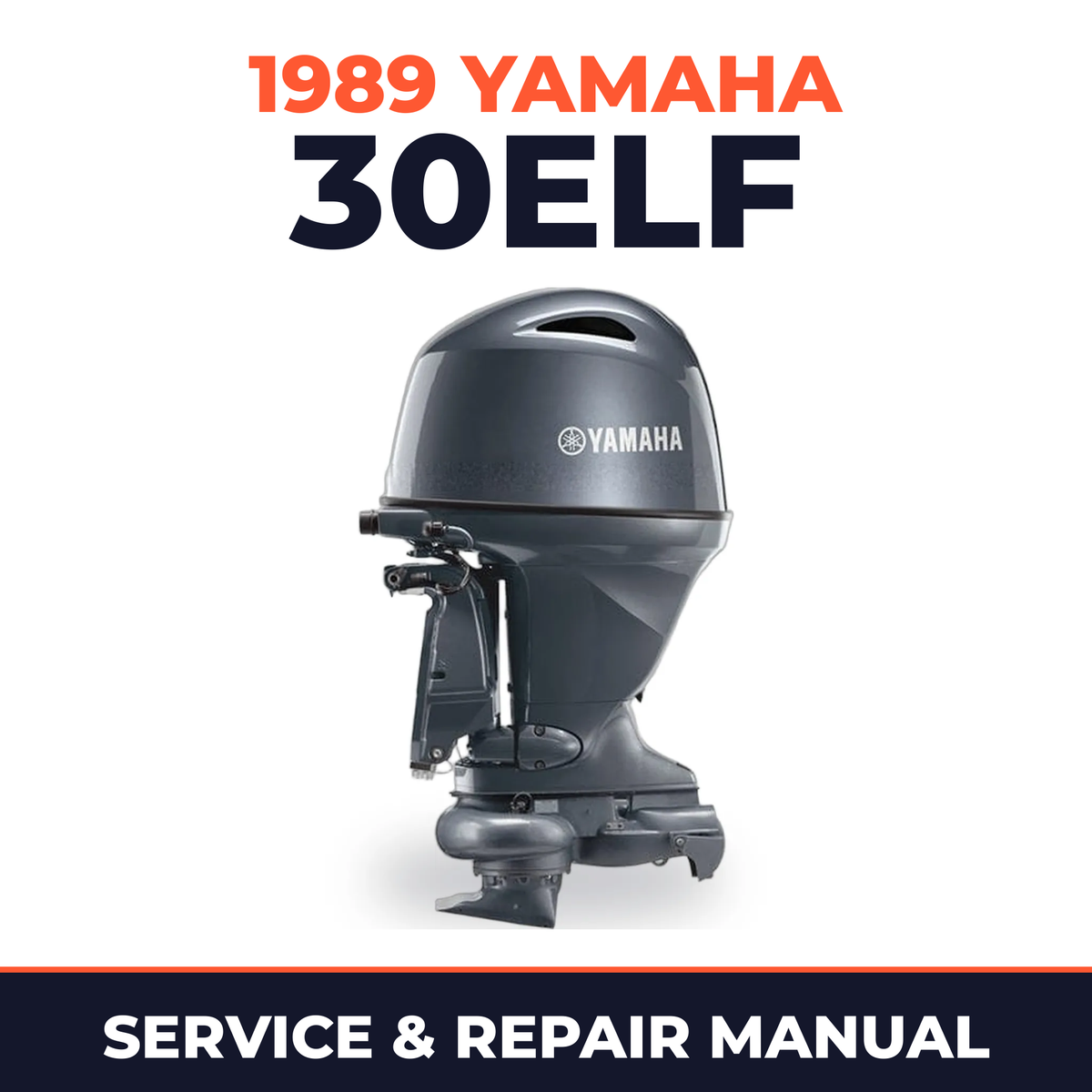 1989 Yamaha 30ELF 2 stroke Service and Repair Manual