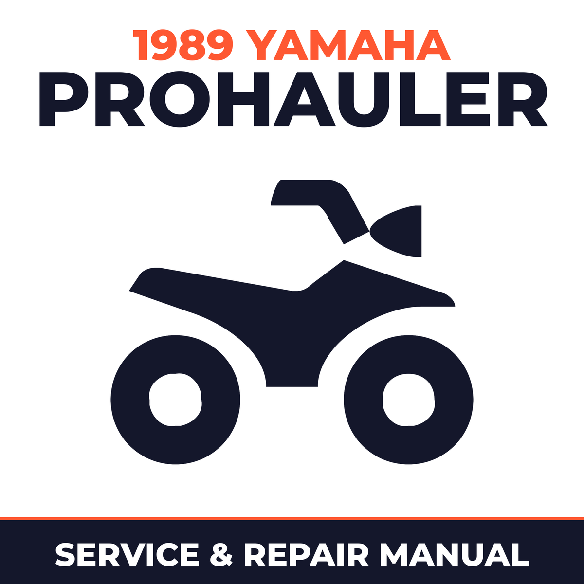 1989 Yamaha PROHAULER Service and Repair Manual - ATV workshop manual cover