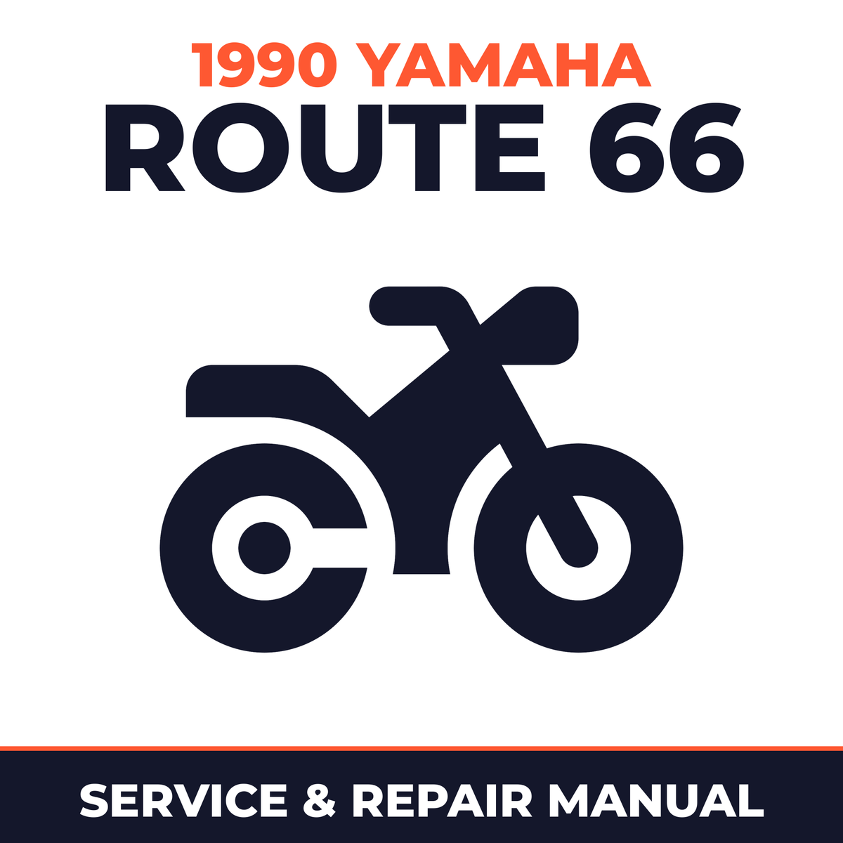 1990 Yamaha ROUTE 66 Service and Repair Manual - motorcycle workshop manual cover