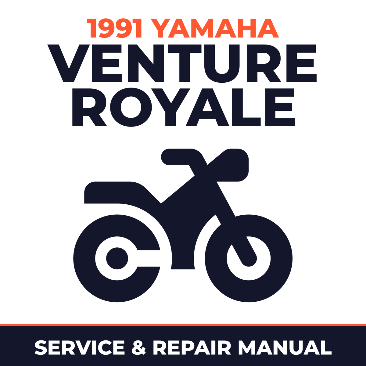 1991 Yamaha VENTURE ROYALE Service and Repair Manual - motorcycle workshop manual cover