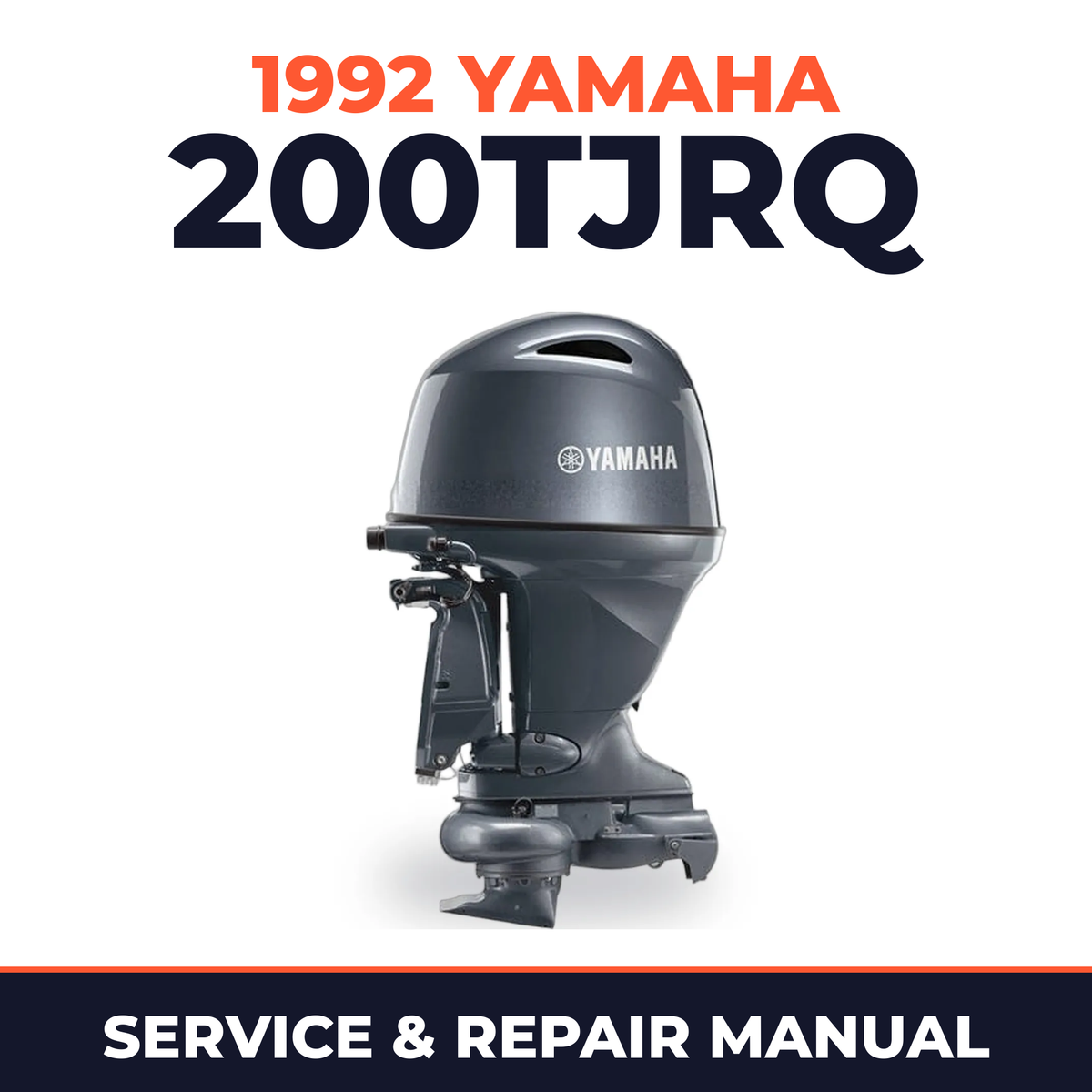 1992 Yamaha 200TJRQ 2 stroke Service and Repair Manual
