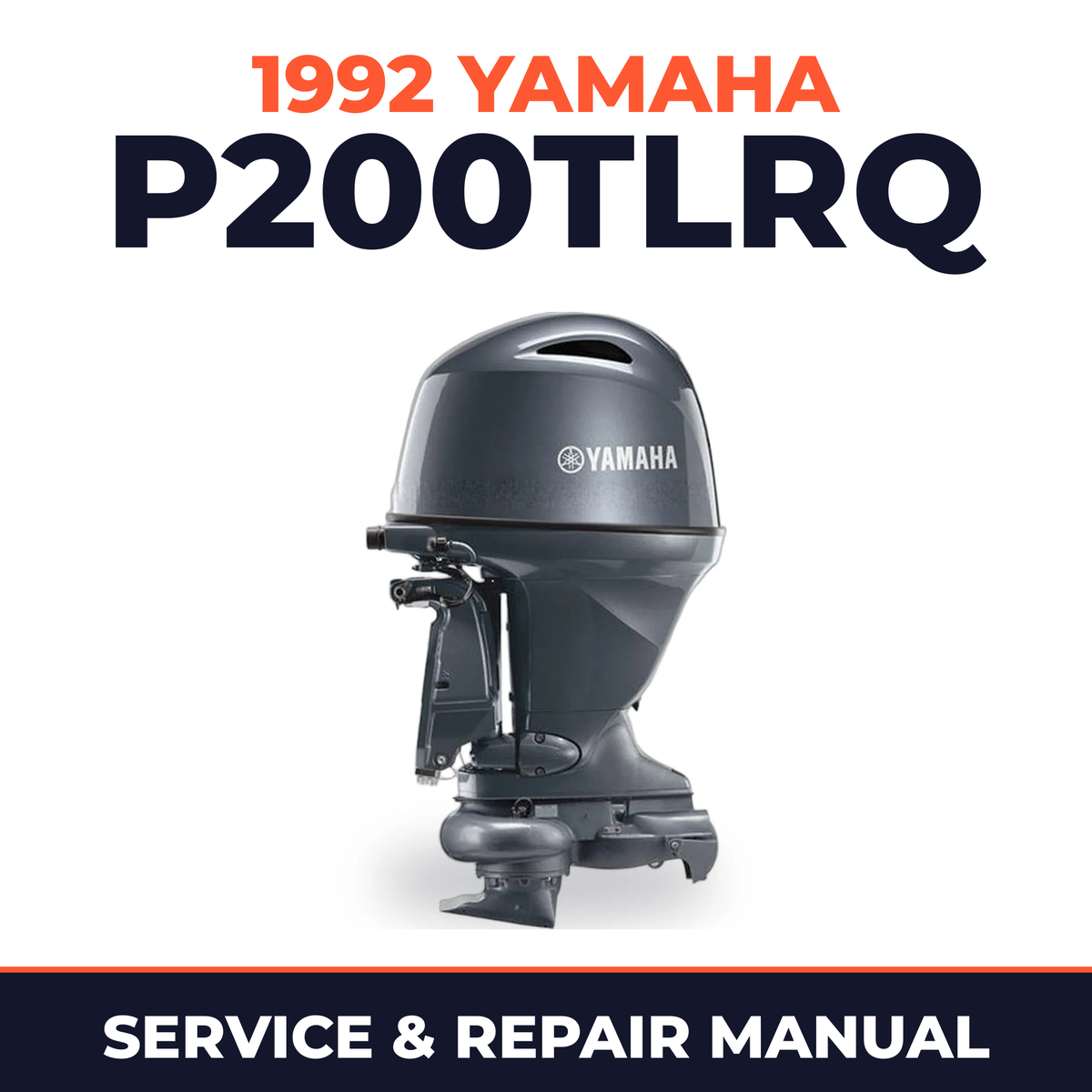 1992 Yamaha P200TLRQ 2 stroke Service and Repair Manual
