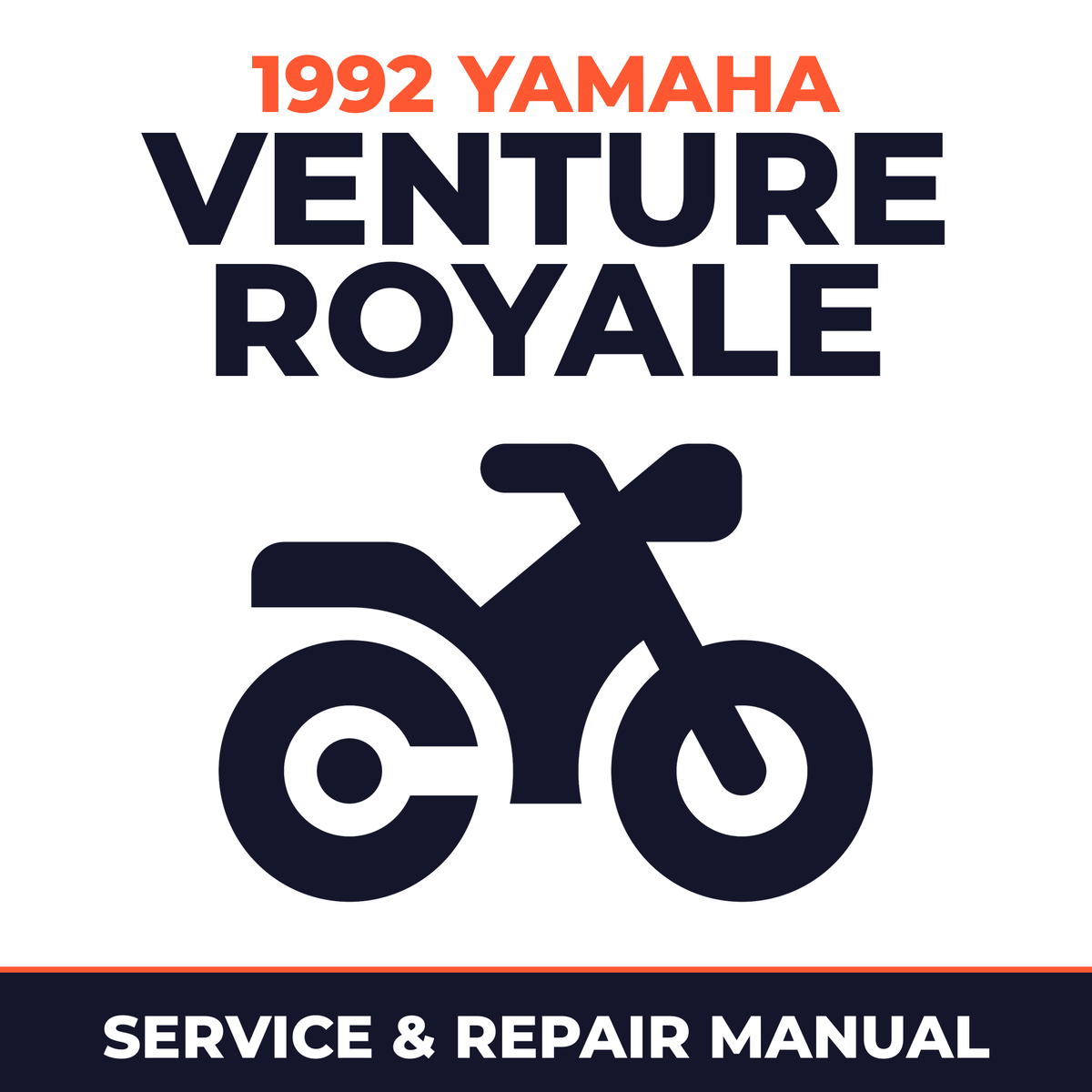 1992 Yamaha VENTURE ROYALE Service and Repair Manual - motorcycle workshop manual cover