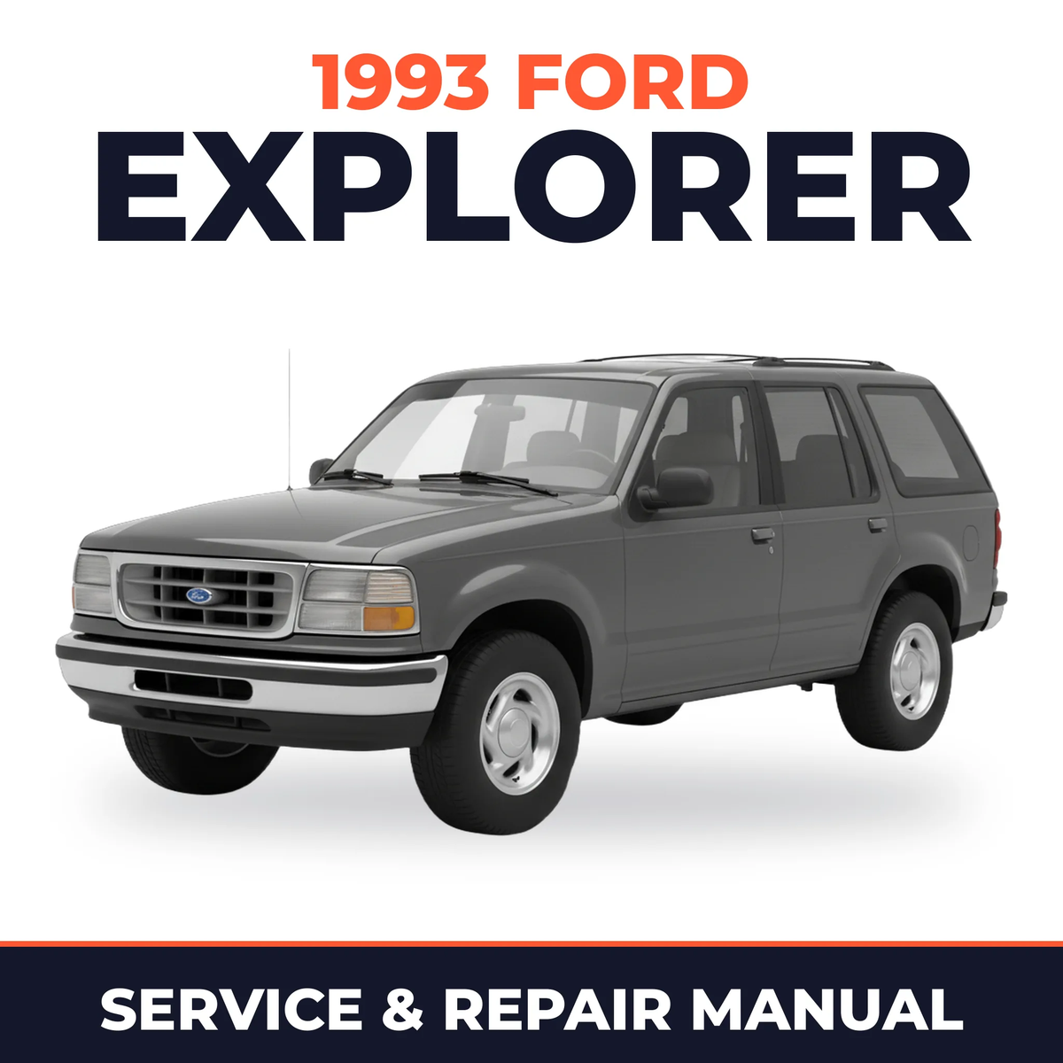1993 Ford Explorer service and repair manual cover with vehicle photo