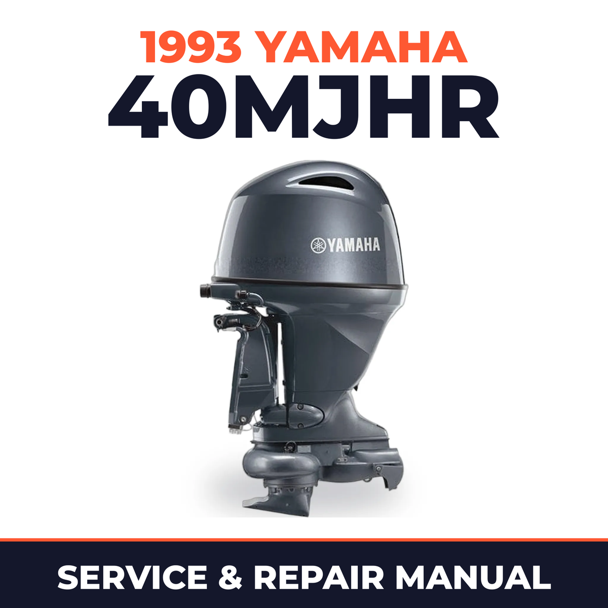 1993 Yamaha 40MJHR 2 stroke Service and Repair Manual