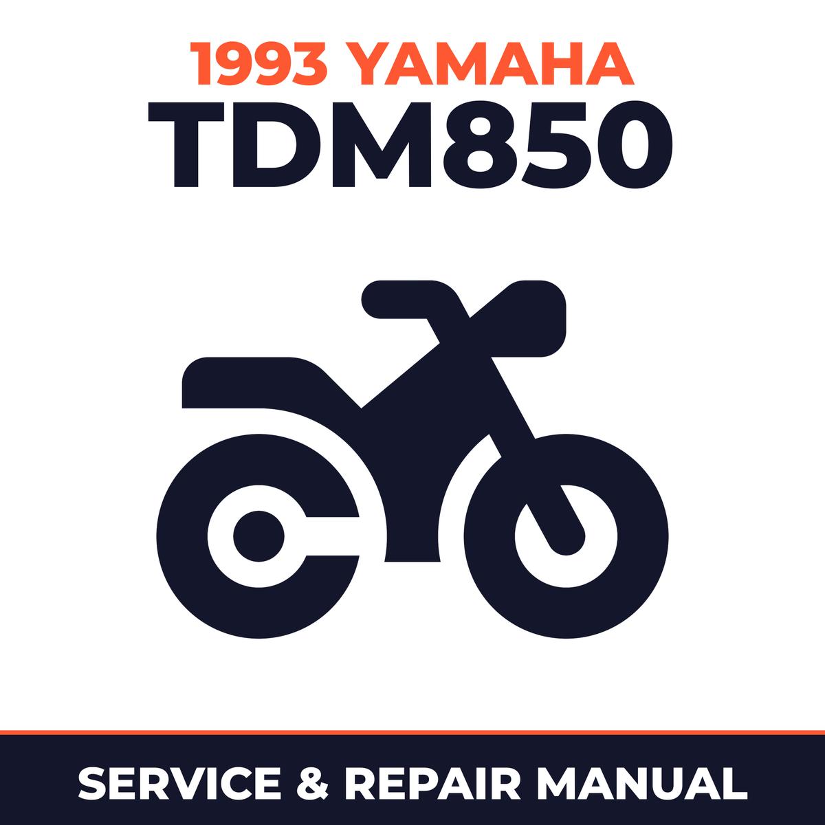 1993 Yamaha TDM850 Service and Repair Manual - motorcycle workshop manual cover