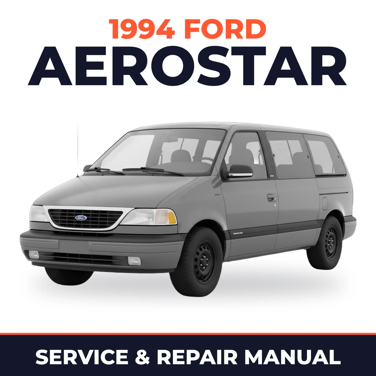 1994 Ford Aerostar service and repair manual cover with vehicle photo