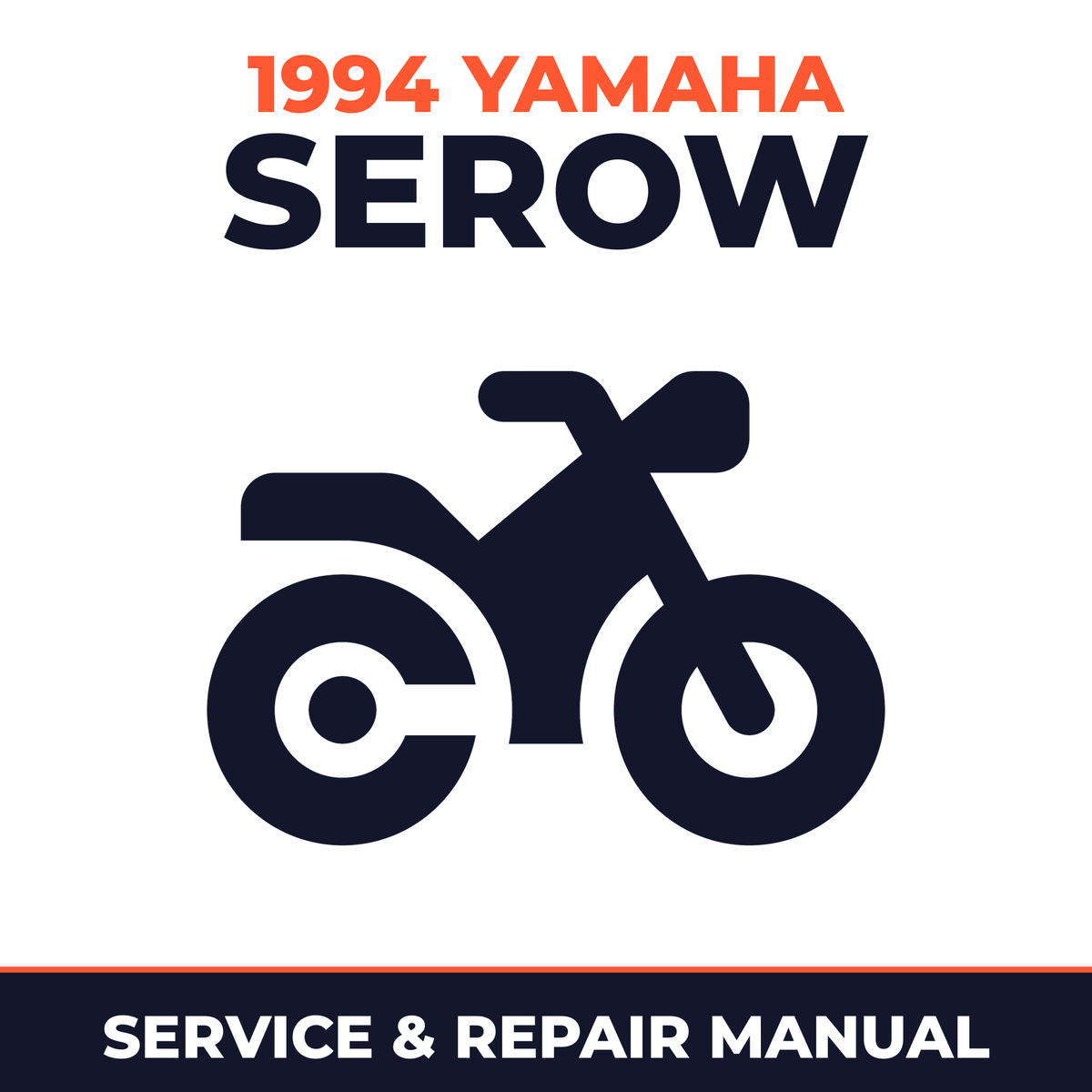 1994 Yamaha SEROW Service and Repair Manual - motorcycle workshop manual cover