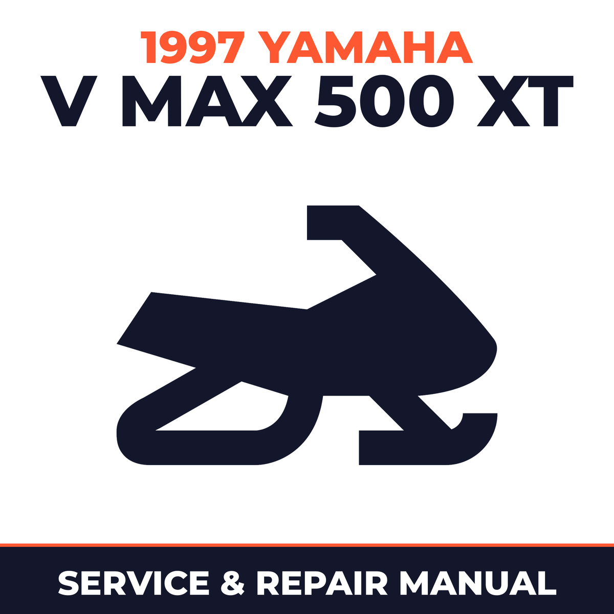 1997 Yamaha V Max 500 XT Service and Repair Manual - snowmobile workshop manual cover