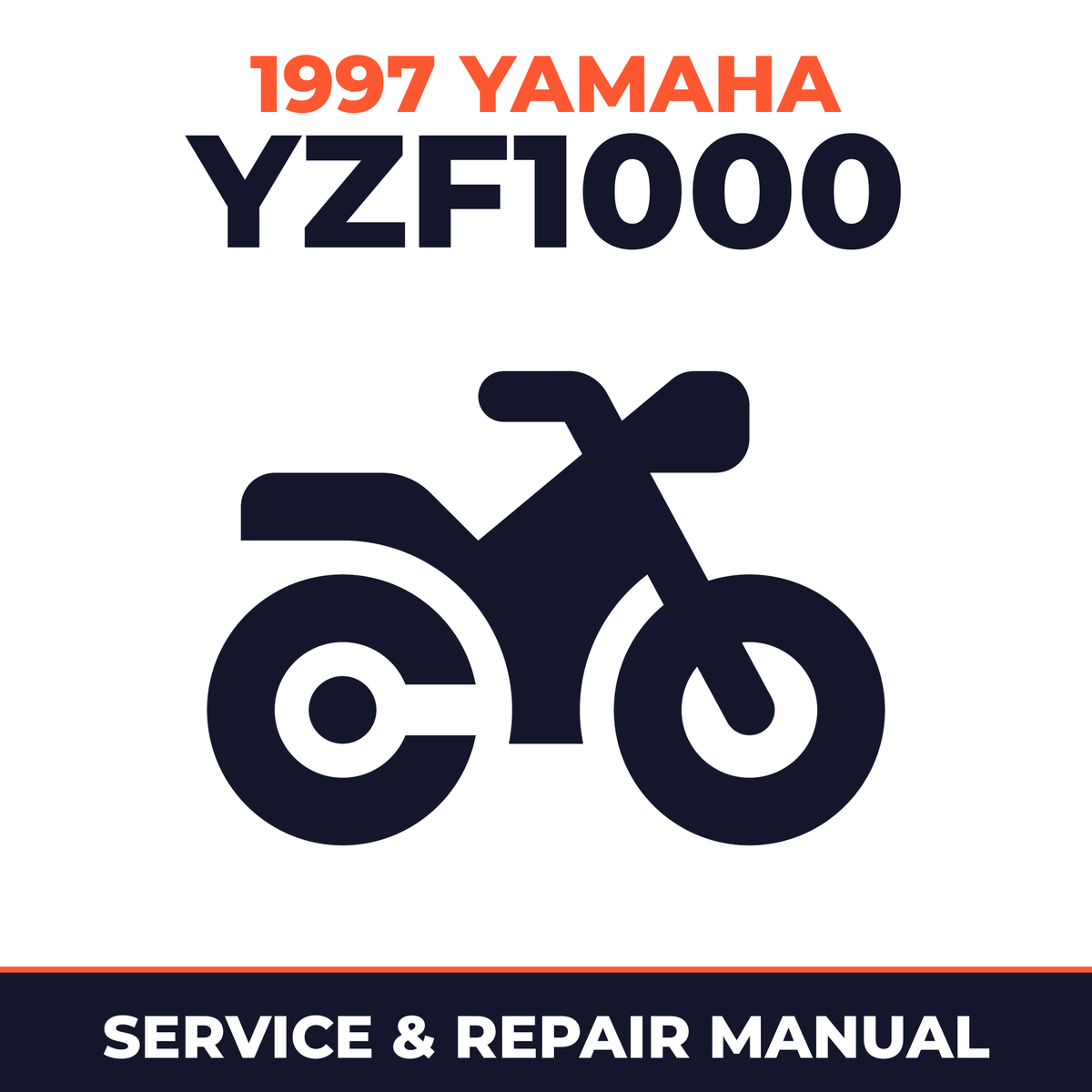 1997 Yamaha YZF1000 Service and Repair Manual - motorcycle workshop manual cover