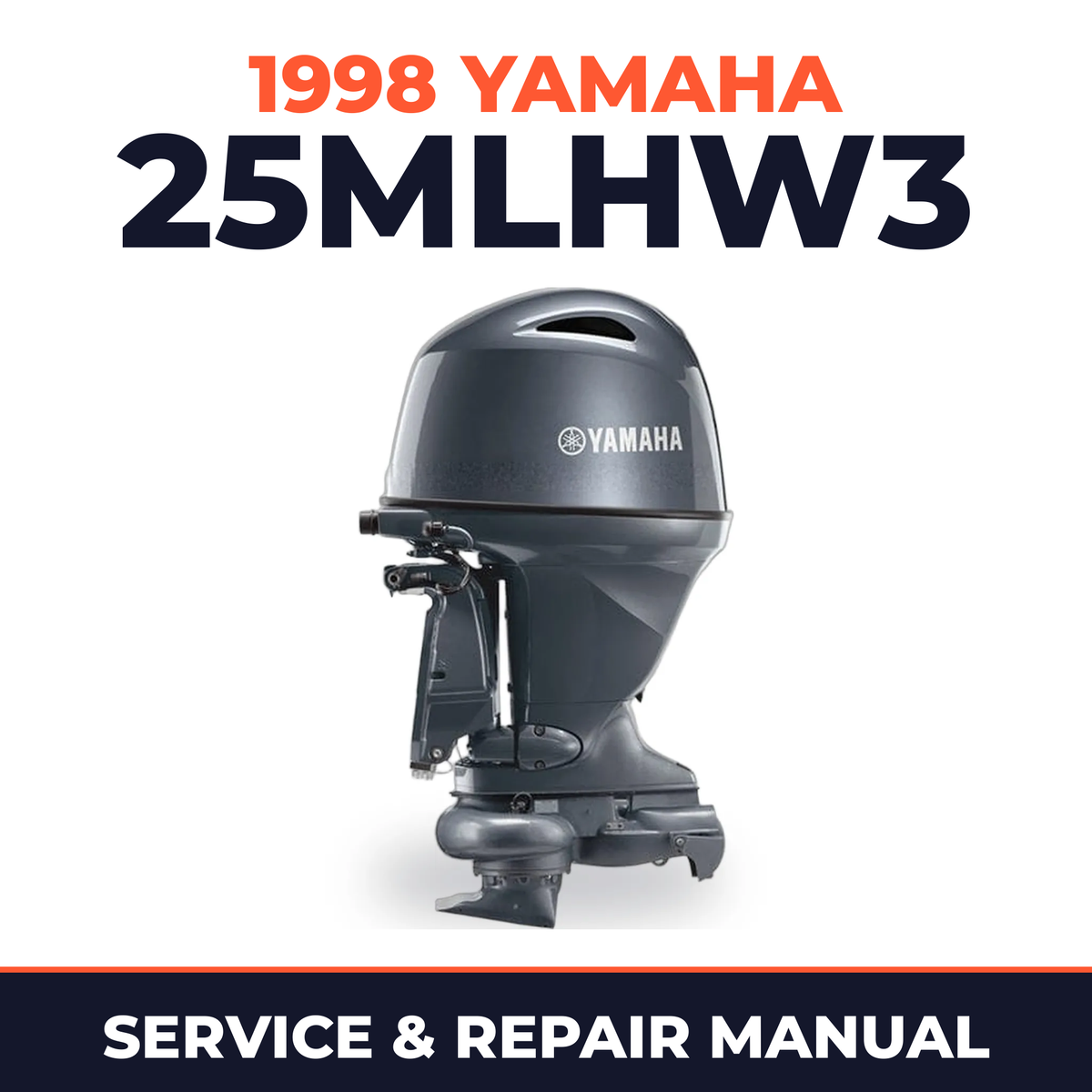 1998 Yamaha 25MLHW3 2 stroke Service and Repair Manual