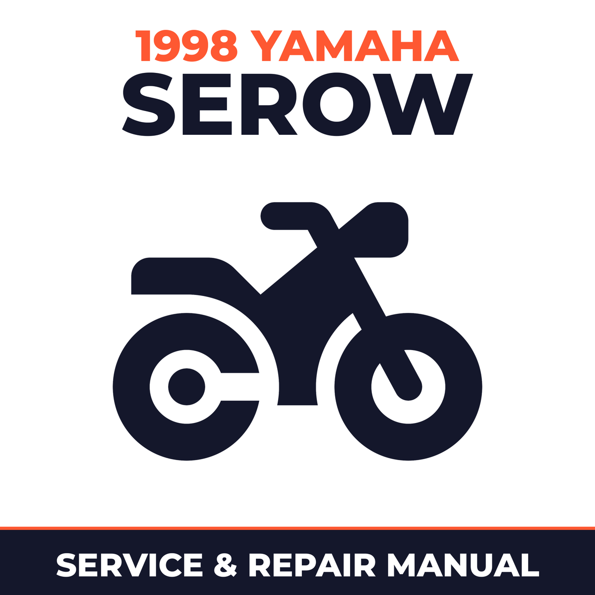 1998 Yamaha SEROW Service and Repair Manual - motorcycle workshop manual cover