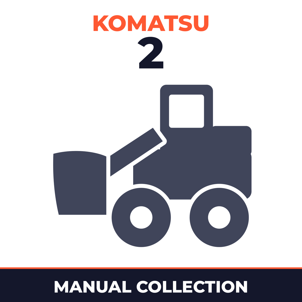 2 Manuals - KOMATSU Engine 6595L1L & WA100-1 WA100 Wheel Loader Parts Part IPL Exploded View Manual