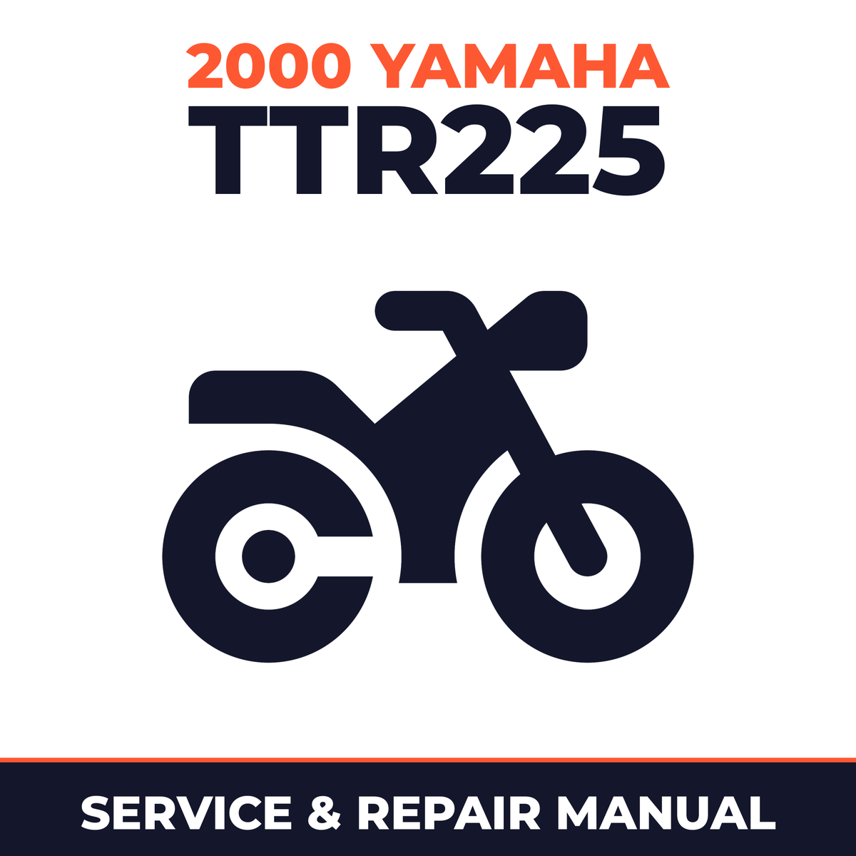 2000 Yamaha TTR225 Service and Repair Manual - motorcycle workshop manual cover