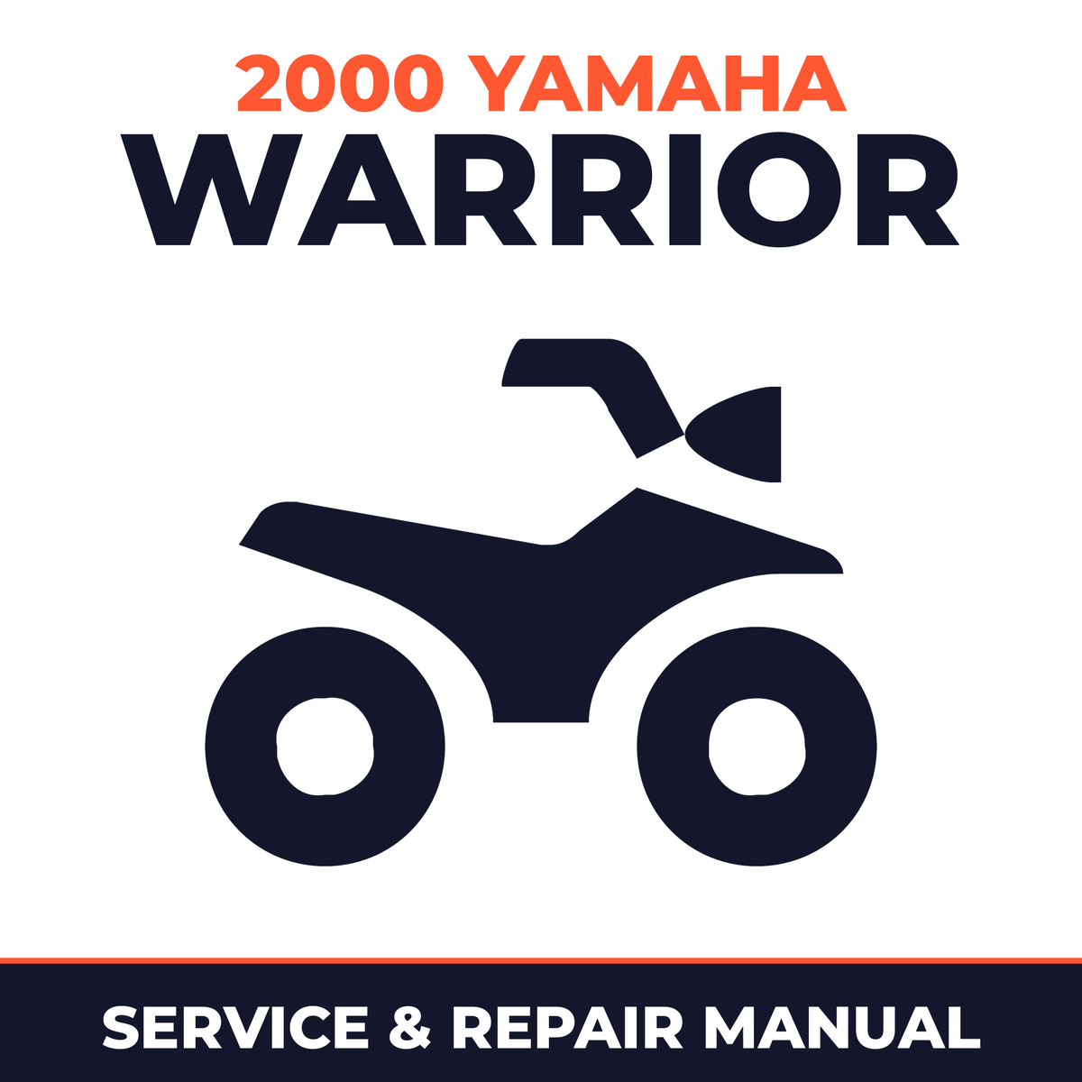 2000 Yamaha WARRIOR Service and Repair Manual - ATV workshop manual cover