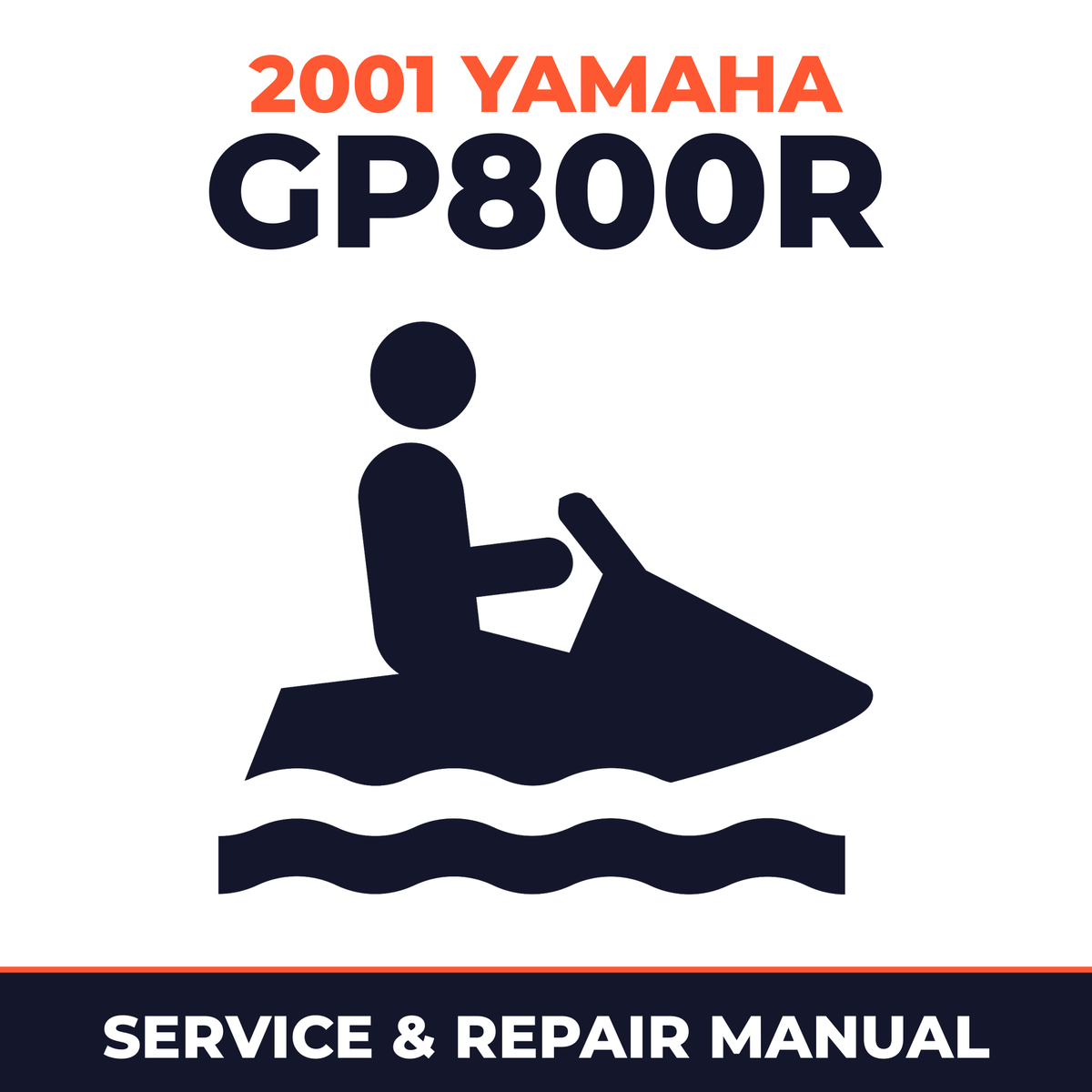 2001 Yamaha GP800R Service and Repair Manual - personal watercraft workshop manual cover