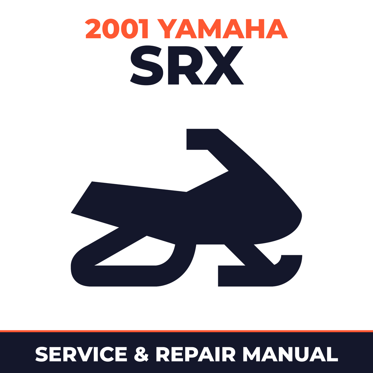 2001 Yamaha SRX Service and Repair Manual - snowmobile workshop manual cover