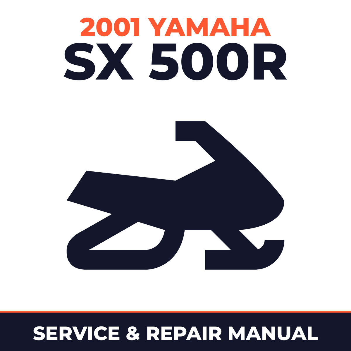 2001 Yamaha SX 500R Service and Repair Manual - snowmobile workshop manual cover