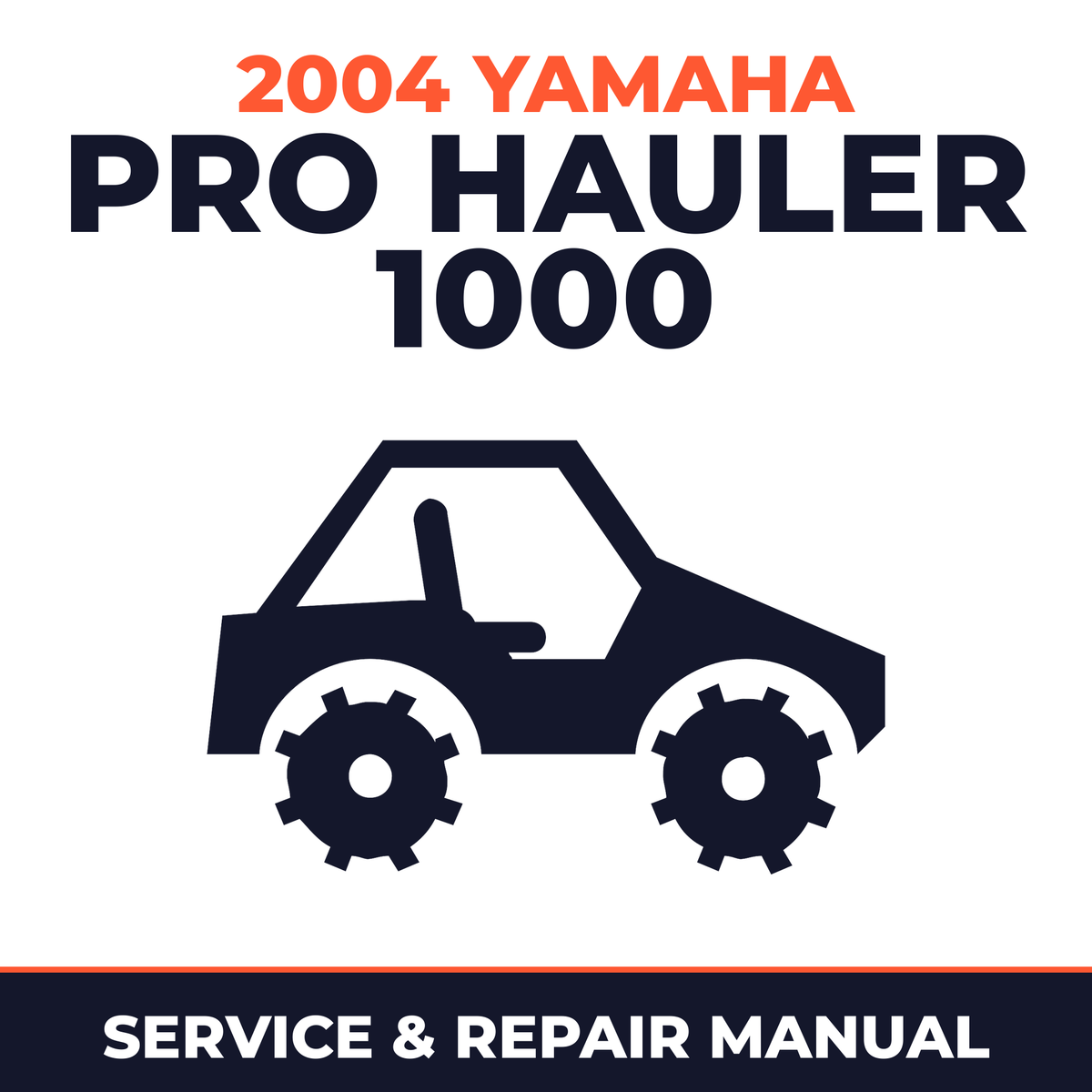 2004 Yamaha PRO HAULER 1000 Service and Repair Manual - side-by-side workshop manual cover
