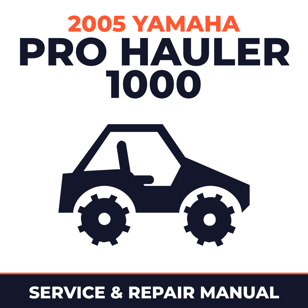 2005 Yamaha PRO HAULER 1000 Service and Repair Manual - side-by-side workshop manual cover