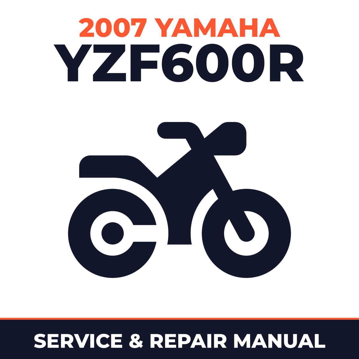 2007 Yamaha YZF600R Service and Repair Manual - motorcycle workshop manual cover