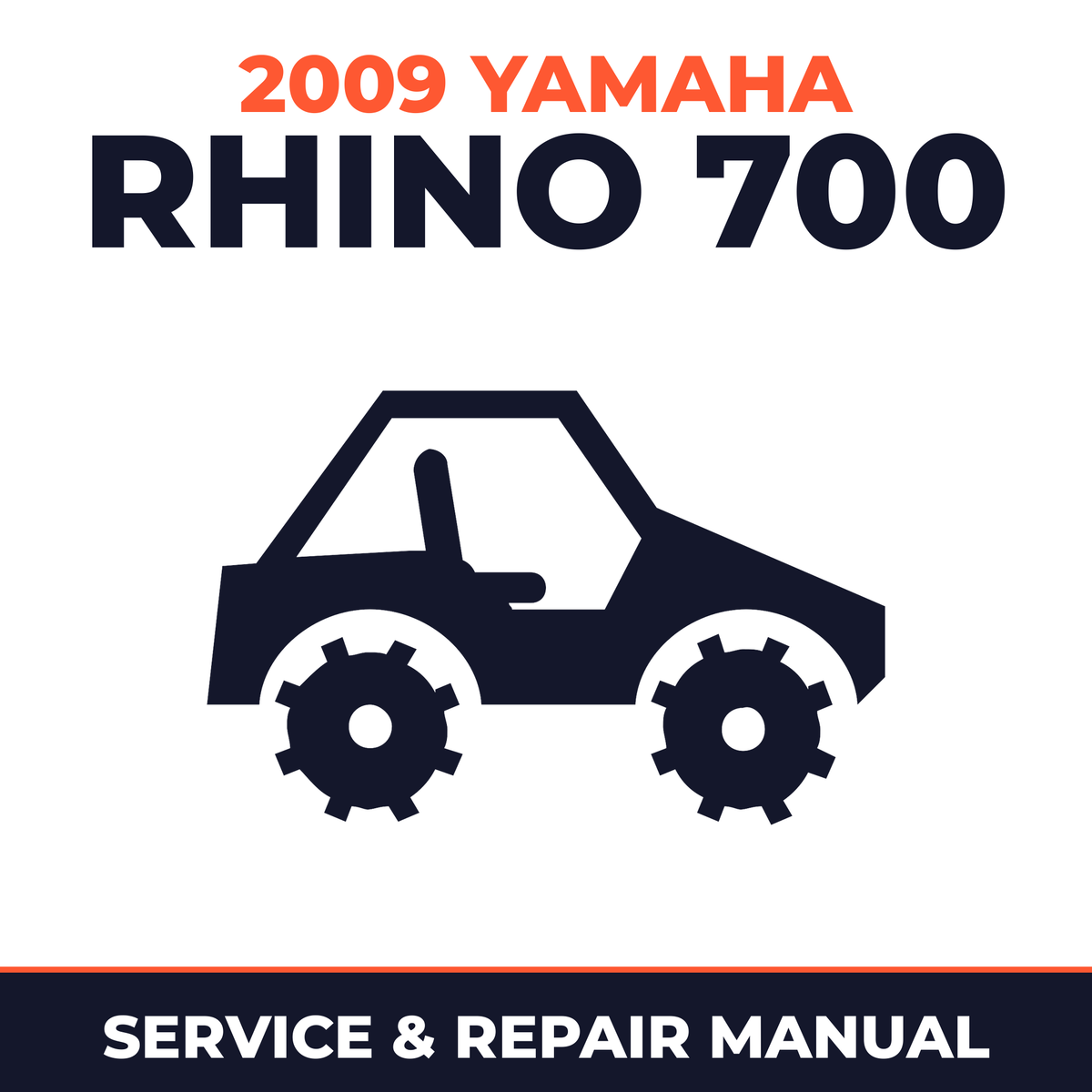 2009 Yamaha RHINO 700 Service and Repair Manual - side-by-side workshop manual cover